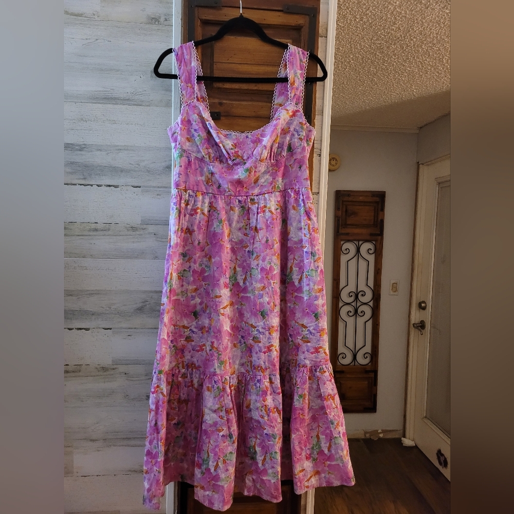 Lulu's Vibrant Floral Maxi Dress With Pockets - Picture 6 of 7
